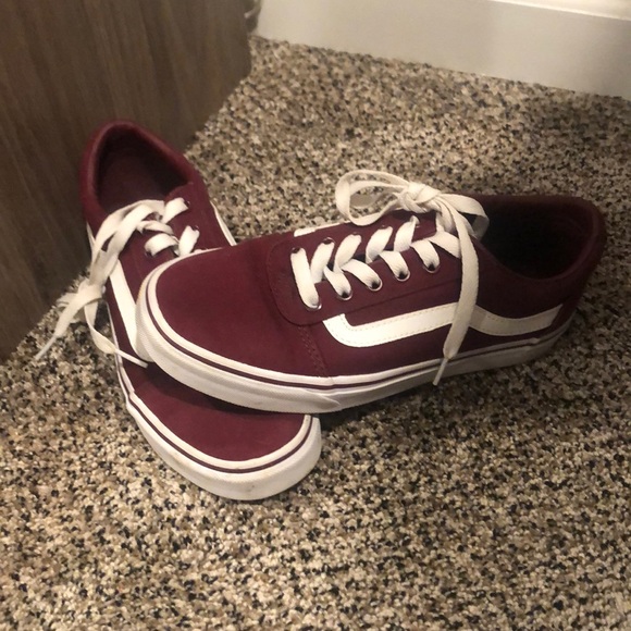 Maroon Old School Vans - Picture 2 of 6